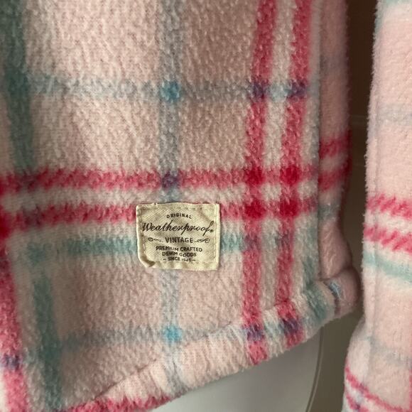 Weatherproof Pink Plaid Sherpa Lined Snap Closure Jacket Girls L(14-16) - Picture 2 of 8